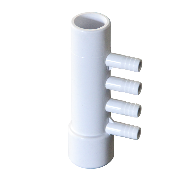 1″ 4 Port 3/8″ Ribbed Barb Socket*Spigot