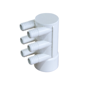 2" 6 Port 3/4 Ribbed Barb Water Manifold Socket*Blind