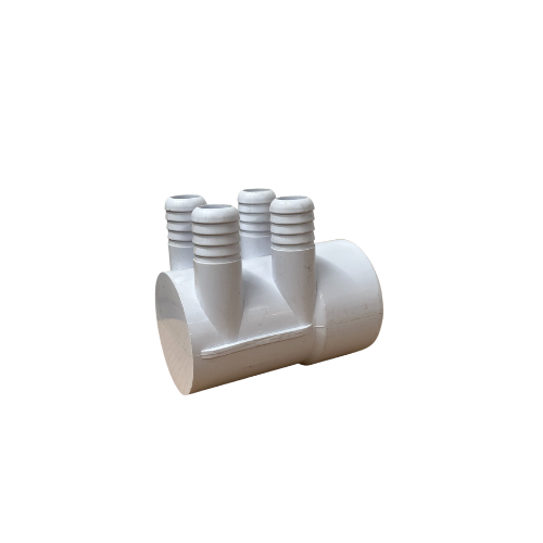 2″ 4 Port 3/4 Ribbed Barb Water Manifold Socket*Blind