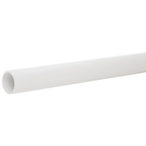 1.5" Solid Water Pipe - White (1 Metre)