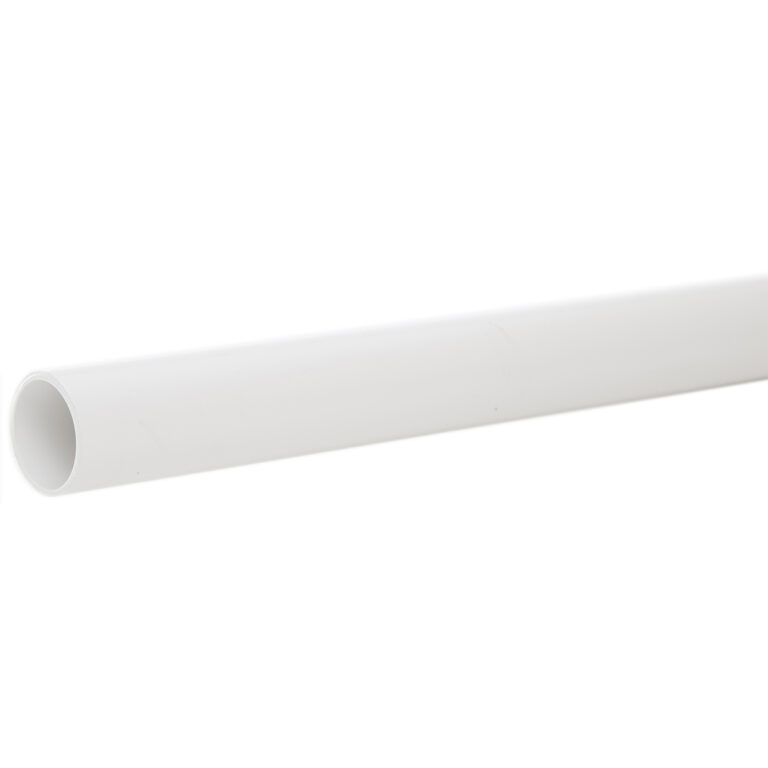 1.5″ Solid Water Pipe – White (1 Metre)
